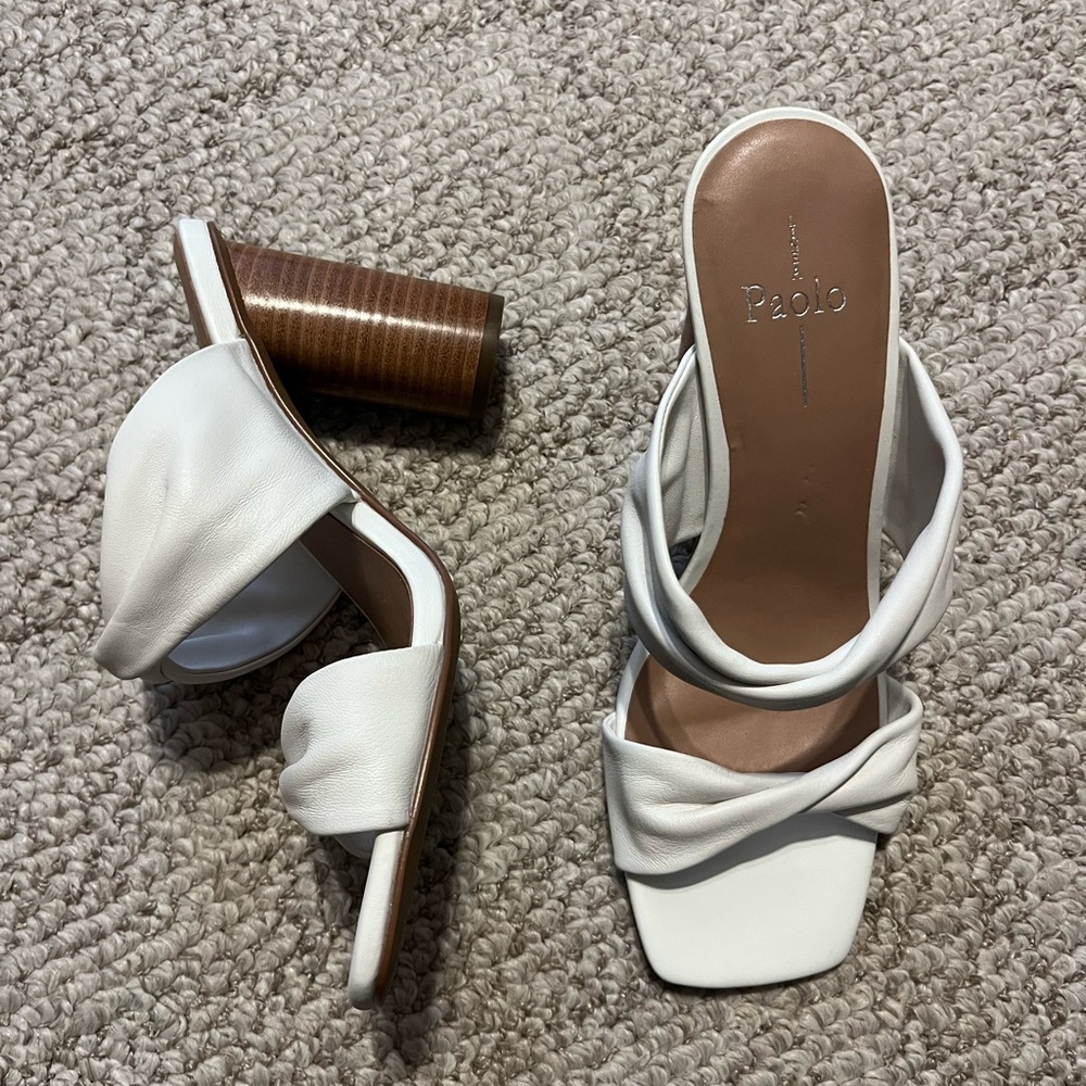 Paolo White Women's Sandals - Picture 2 of 6